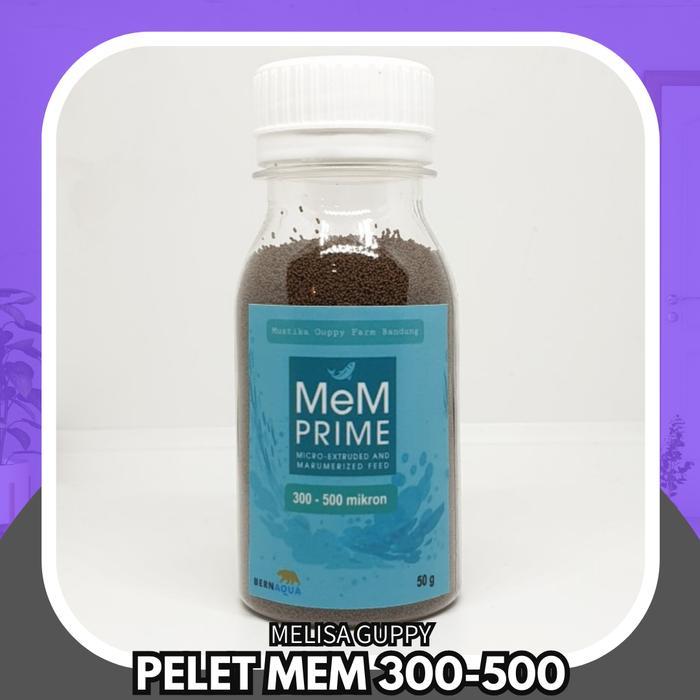 Pelet mem 300 500 50 gram original untuk guppy / cupang