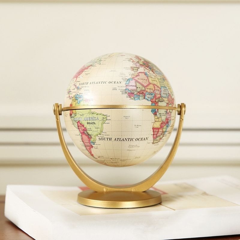 GLOBE PAJANGAN MINIATUR BOLA DUNIA ATLAS ORNAMEN DEKORASI UKURAN KECIL DIAMETER 10,6 CM