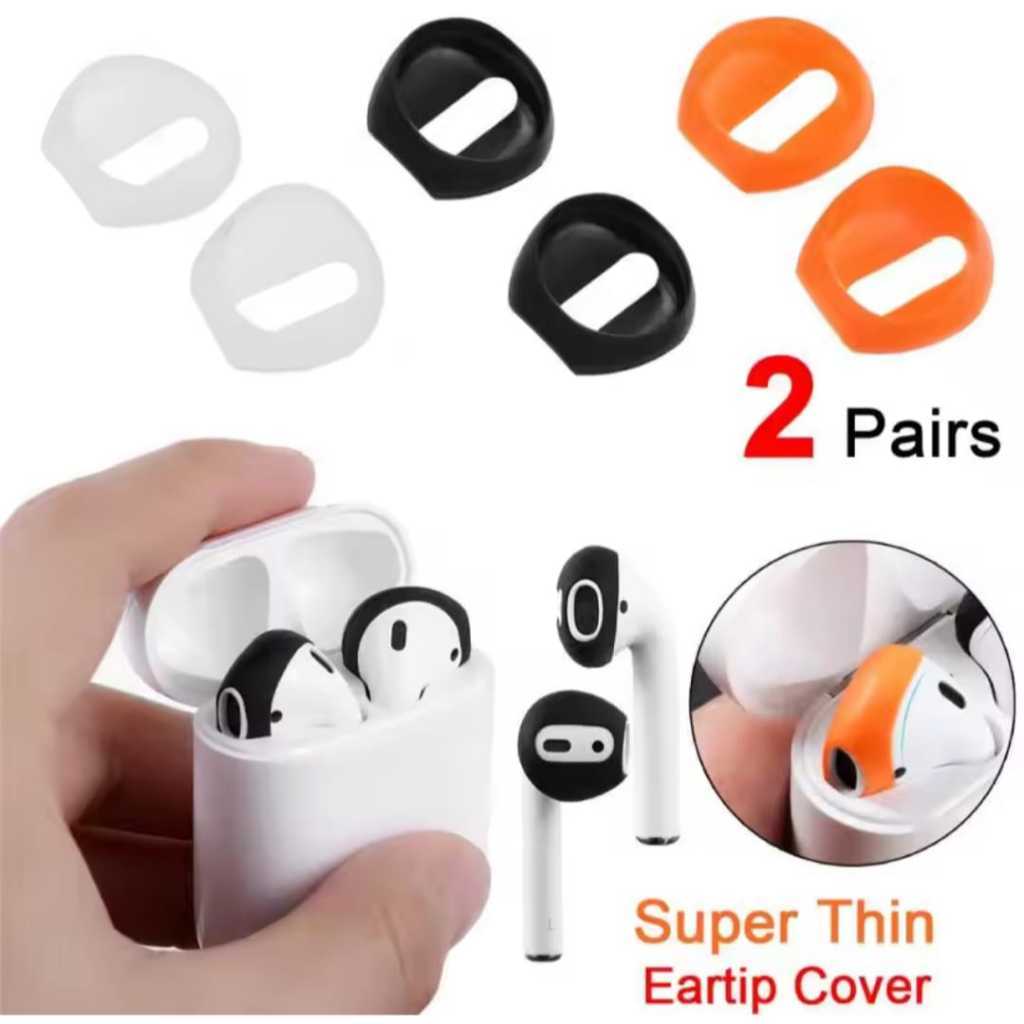 EARTIPS 2PCS KARET HEADSET HANDSET EAPHONE HANDSFREE AIRPODS 1 2 HUAWEI FREEBUDS SE 3 2 SAMSUNG GALA