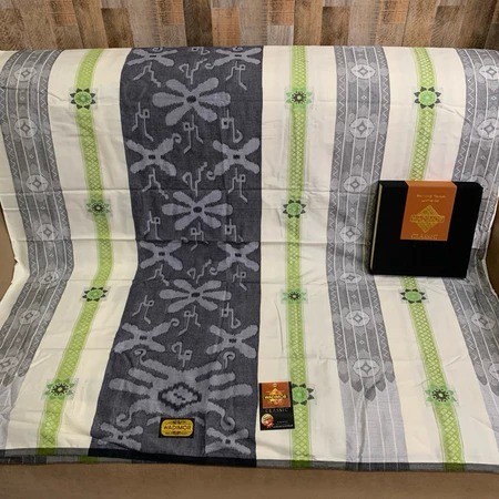 AUPSHOP Sarung Wadimor Classic Songket Dewasa Putih Motif Songket Ukuran Dewasa