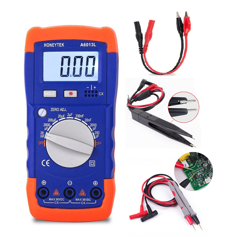 Capacitor Tester gital Multimeter Tester Professional Capacitor Capacitance Meter eck Capacitors git