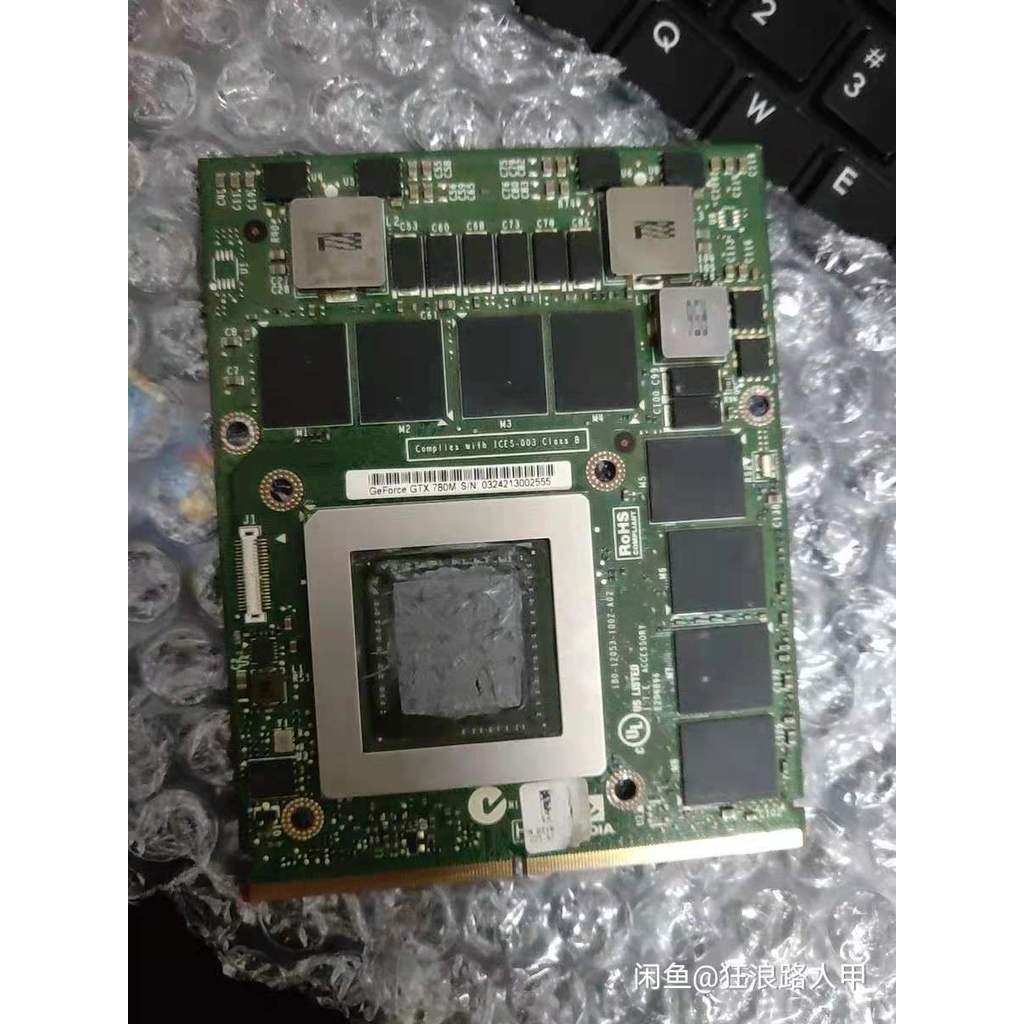 For GTX780M GTX 780M VGA Video Graphic Card N14E-GTX-A2 4G DDR5 For Dell M17X R4 R5 M18X R2 R3 R4 Cl