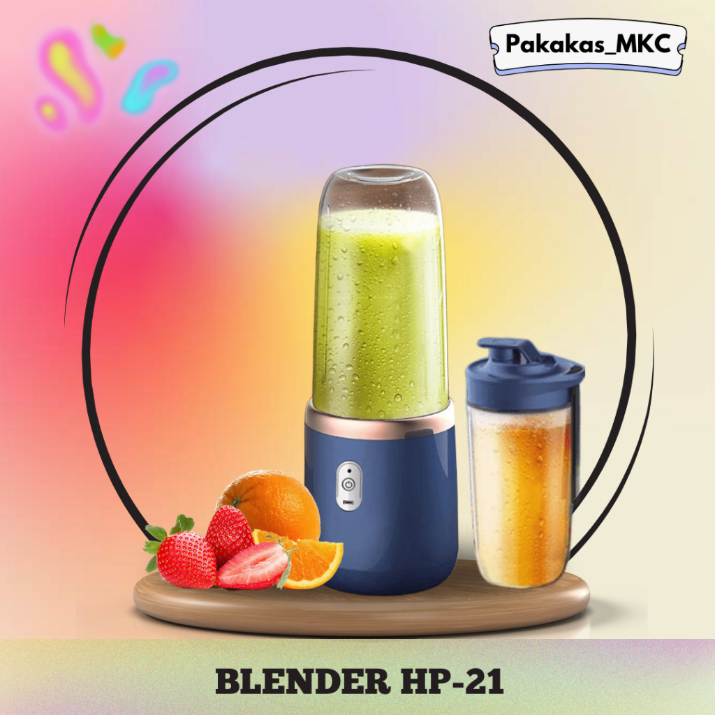 BLENDER PORTABLE MULTIFUNGSI HP-21 MINI GELAS JUICER