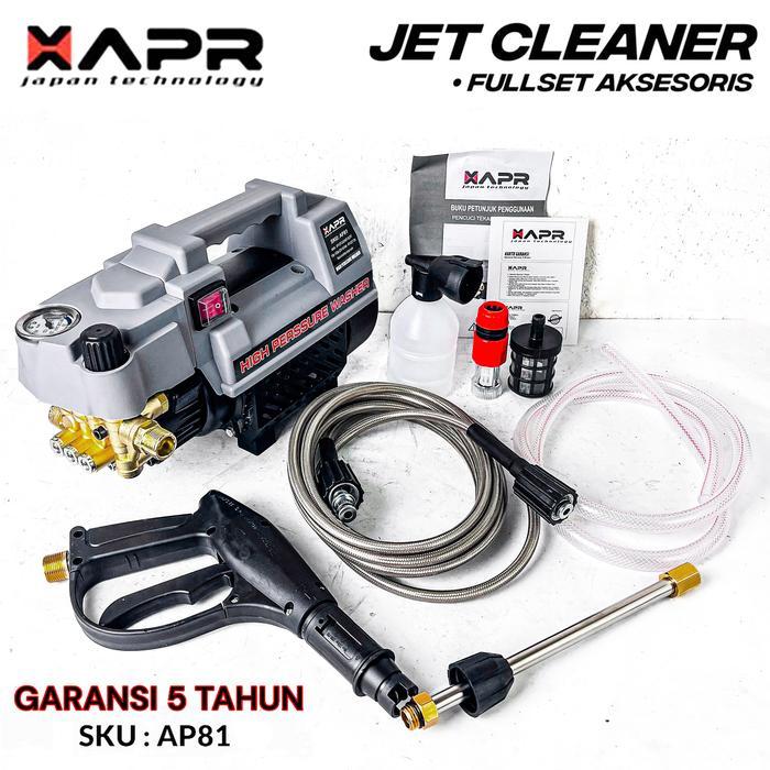 APR MESIN STEAM AP81 BRUSHLESS Jet Cleaner High Preasure Cuci Motor Mobil 400W 10-150 BAR SILENT JAP