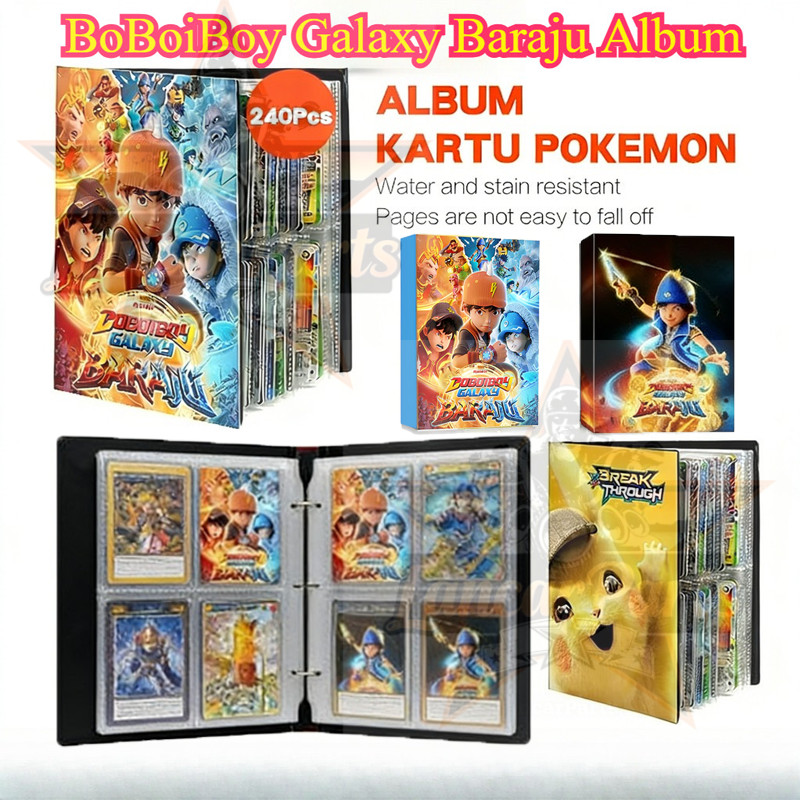 240PCS/432PCS Kartu Mainan Boboiboy Galaxy Album Kartu - Hanya Buku Album Kartu, Tanpa Kartu Boboibo