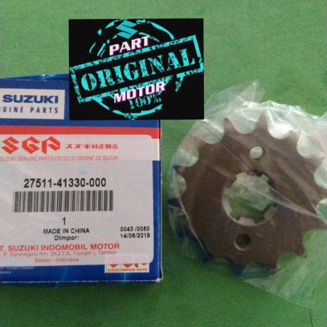 Gear gir depan suzuki thunder 125 NEW HAK