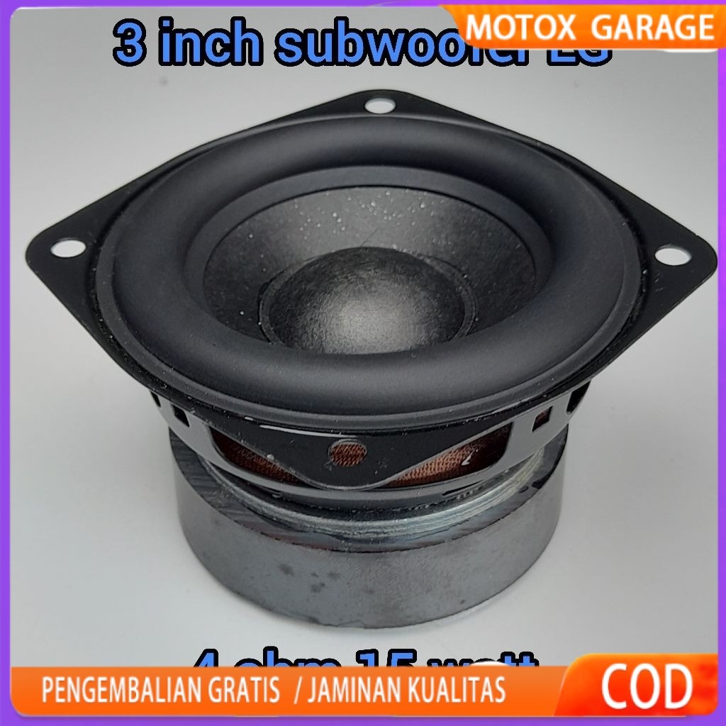 3 inch LG Subwoofer Speaker BASS 4 Ohm 15W Car Speaker 3 inch