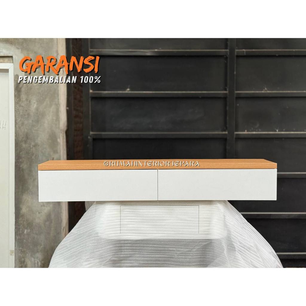 Bufet TV Minimalis Gantung Modern Elegan – Meja TV Floating Kekinian