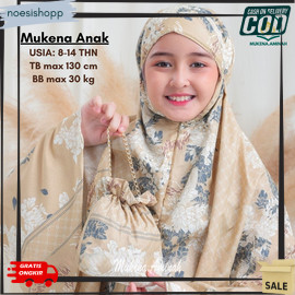 TERLARIS MUKENA.AMINAH MUKENA ANAK TANGGUNG AZURA HASYA 2IN1 RESLETING TRAVEL KATUN MOTIF