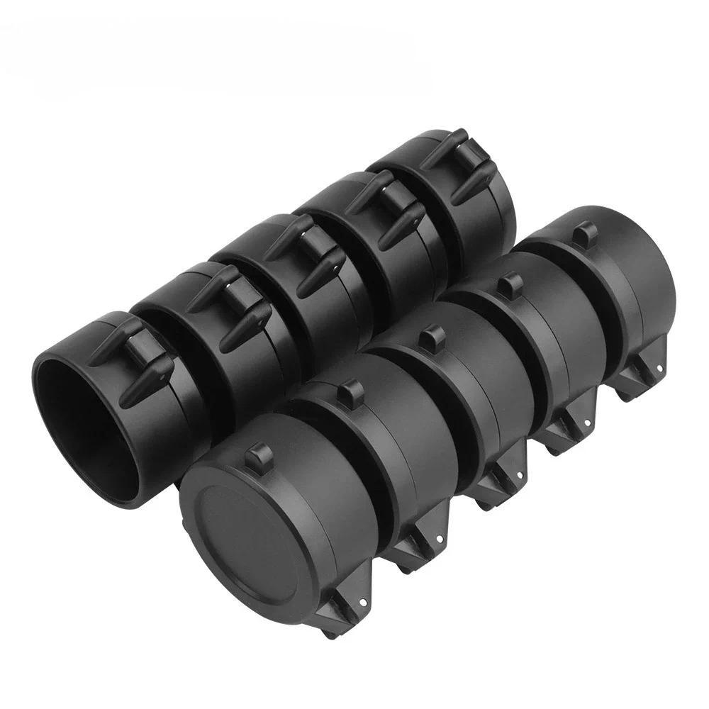 25mm-69mm Black Airsoft Hunting Rifle Scope Lens Cover Flip Up Quick Spring Protection Cap Objective