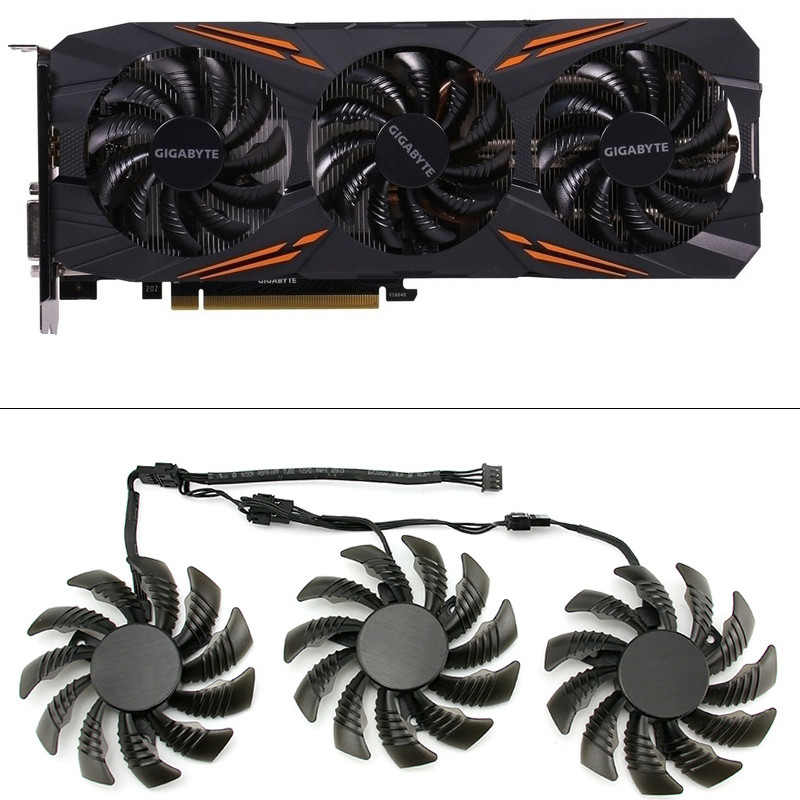 75MM T128010SU 0.35A Cooling Fan For Gigabyte AORUS GTX 1080 1070 Ti G1 Gaming Fan GTX 1070Ti G1 Gam