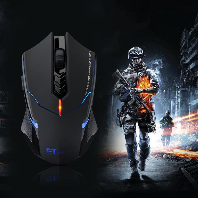 ET X-08 2000DPI Adjustable 7Button 2.4G Wireless Gaming Mouse Professional Wireless Gaming Mouse for