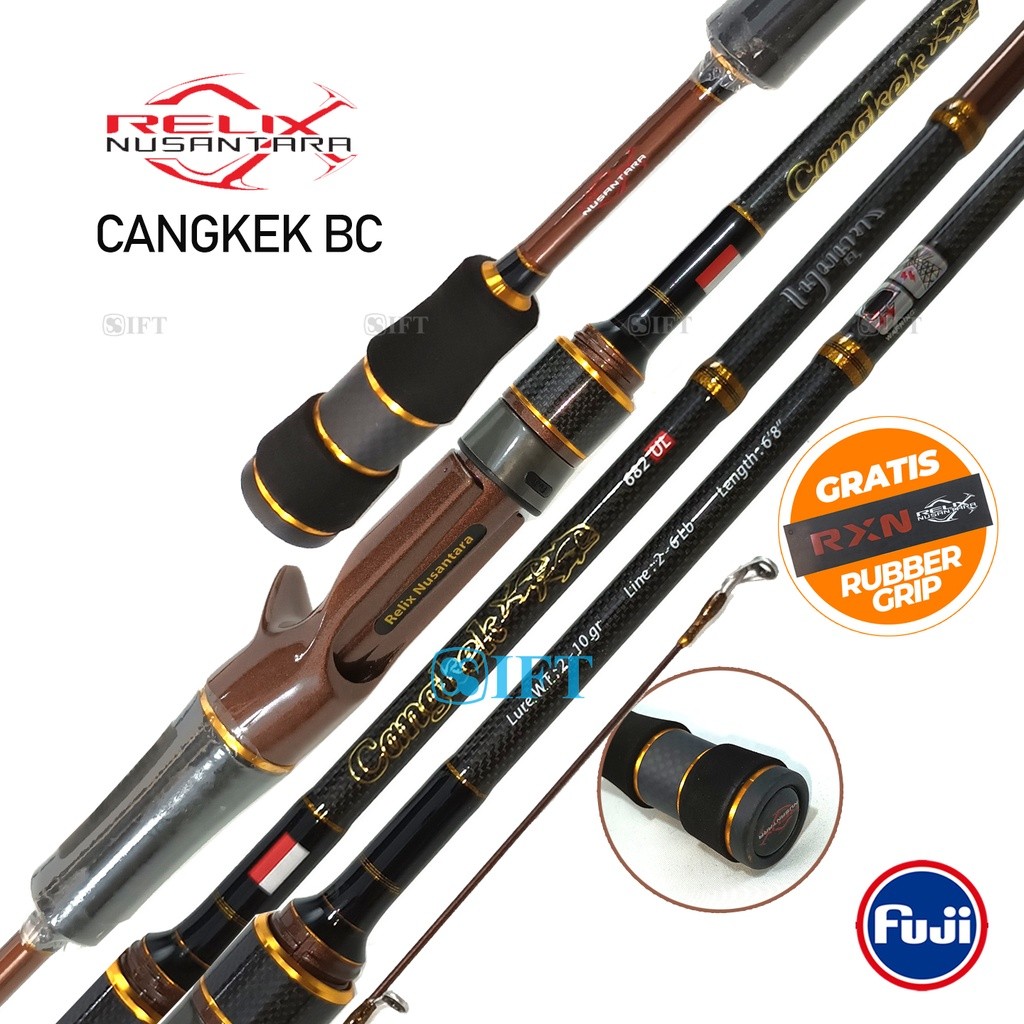 Joran BC UL Relix Nusantara CANGKEK GEN-S | Full Fuji + Seat | Ultra Light Casting RXN