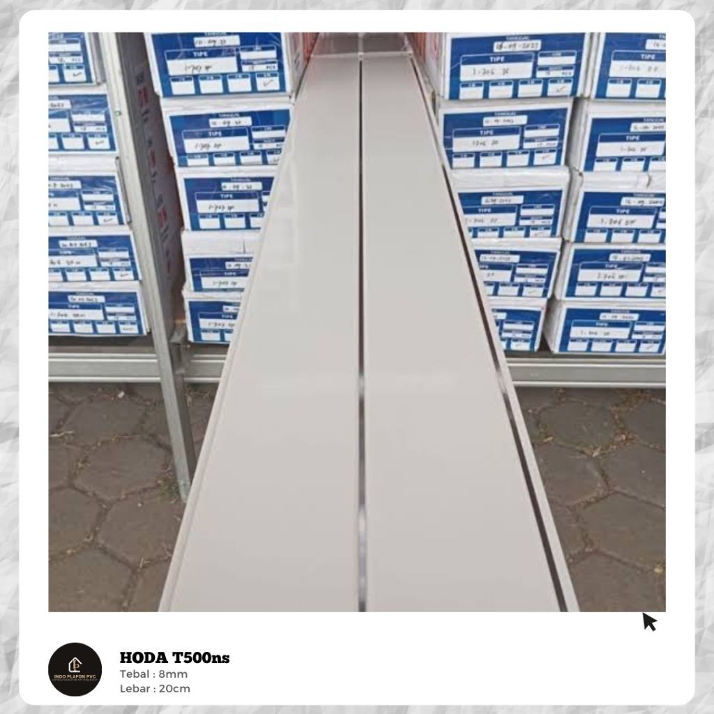 Plafon PVC Glossy Nat Silver HODA T500NS (Perlembar)