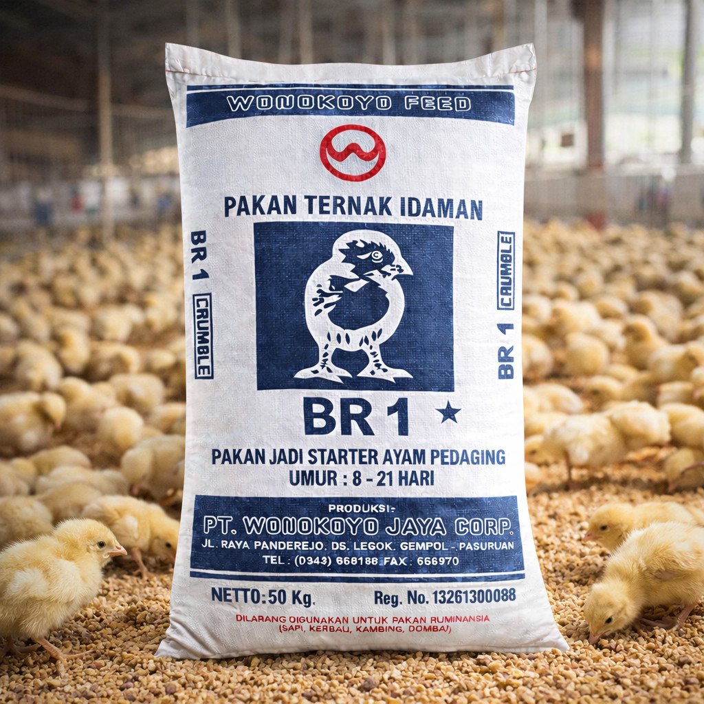 BR1 WONOKOYO PAKAN DOC AYAM KECIL - MAKANAN AYAM KECIL AYAM KAMPUNG AYAM BROILER