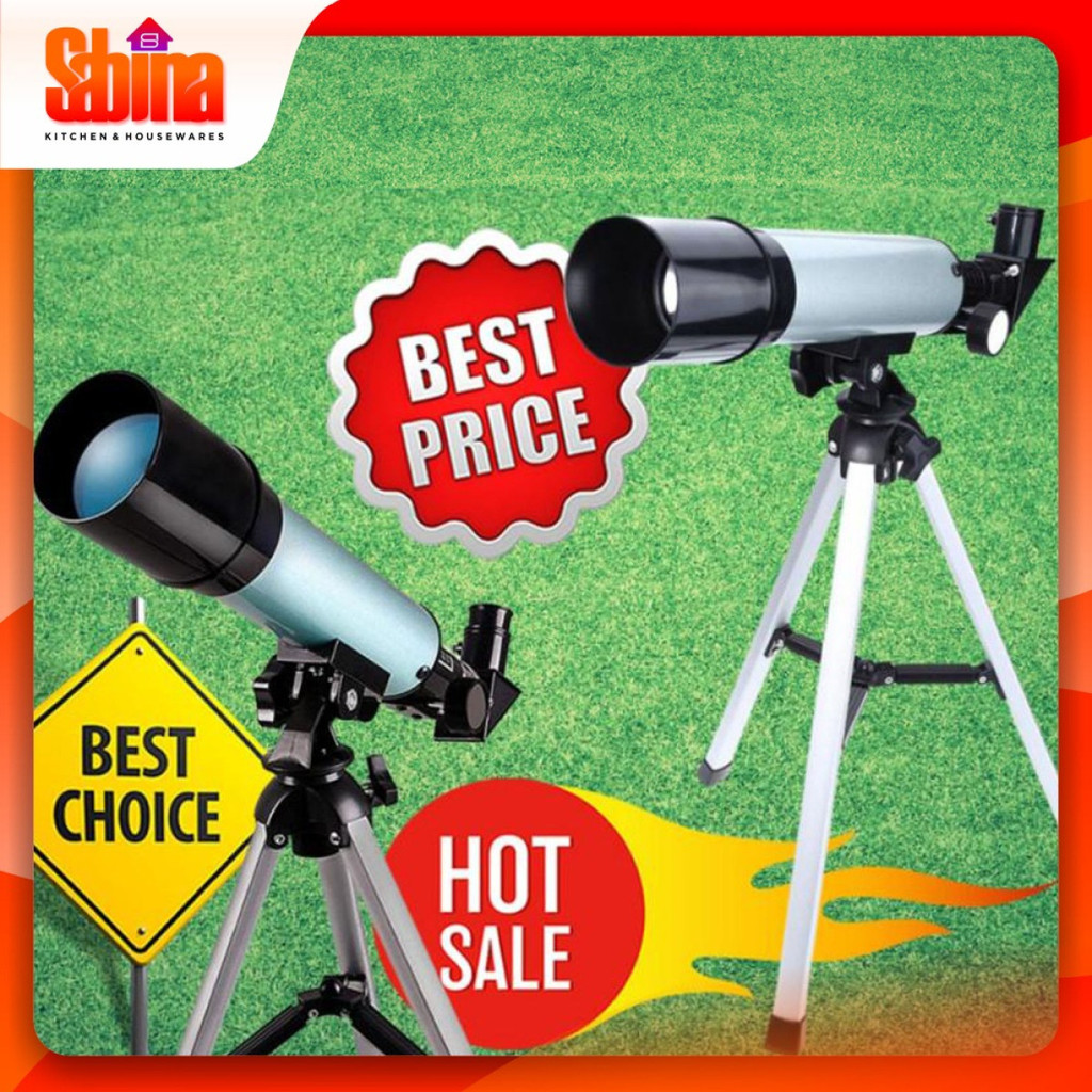 Teropong Bintang Teleskop Astronomical Telescope 50mm 60X Zoom Tripod