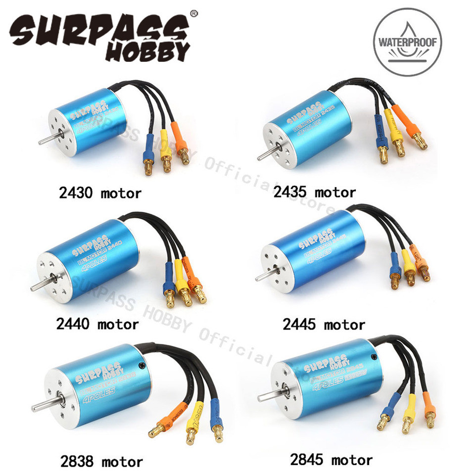 SURPASS HOBBY 2430 2435 2440 2445 2838 2845 Brushless Motor for Wtloys Remo Timaya Redcat 1/12 1/14 