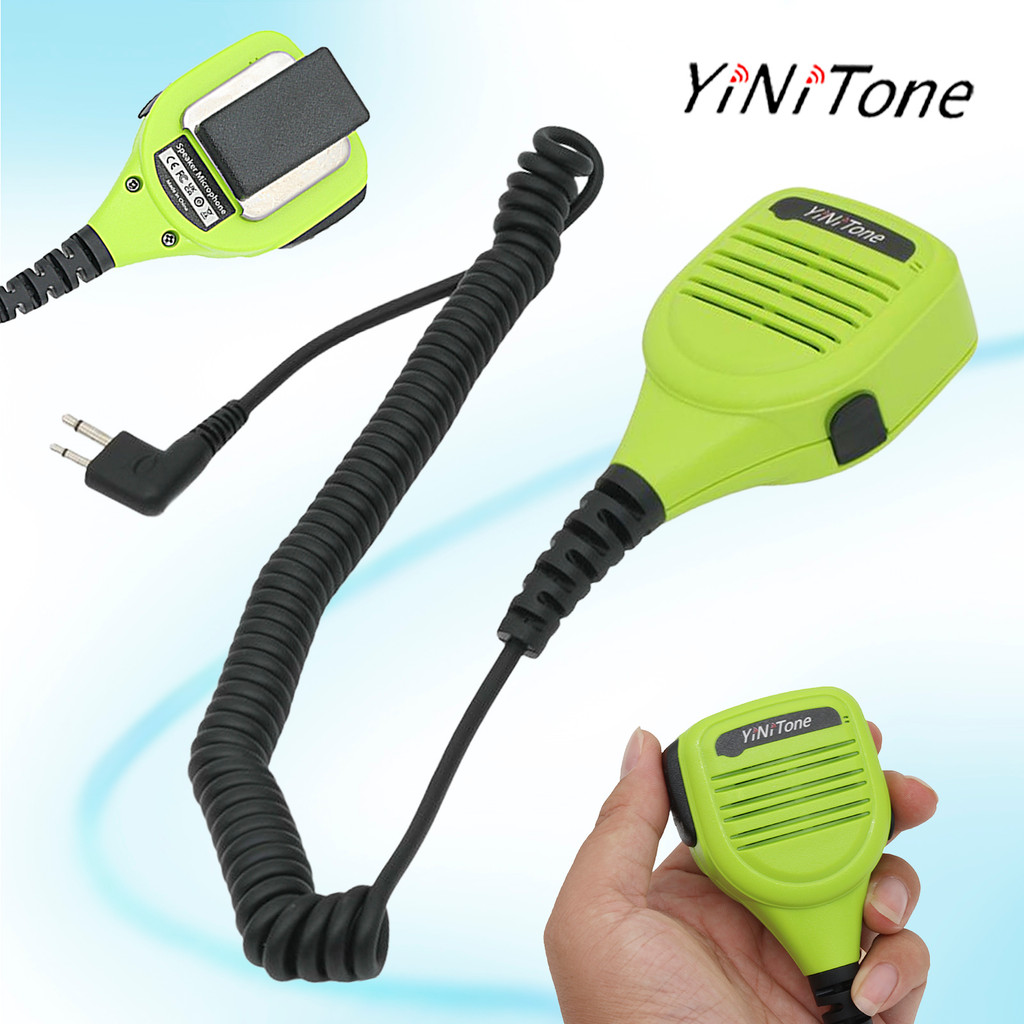 Bright Green Speaker Microphone MT4013A 2 Pin M plug for MOTOROLA DP1400 EP450 CP040 CP140 XTN446 BP