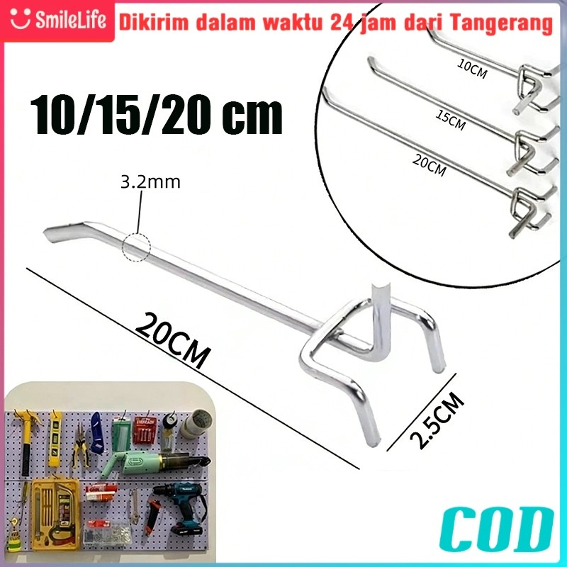 Cantolan Ram Besi 3 kaki / Hook Untuk Display Aksesoris Murah Bagus / Single Ram stainless / Cantola