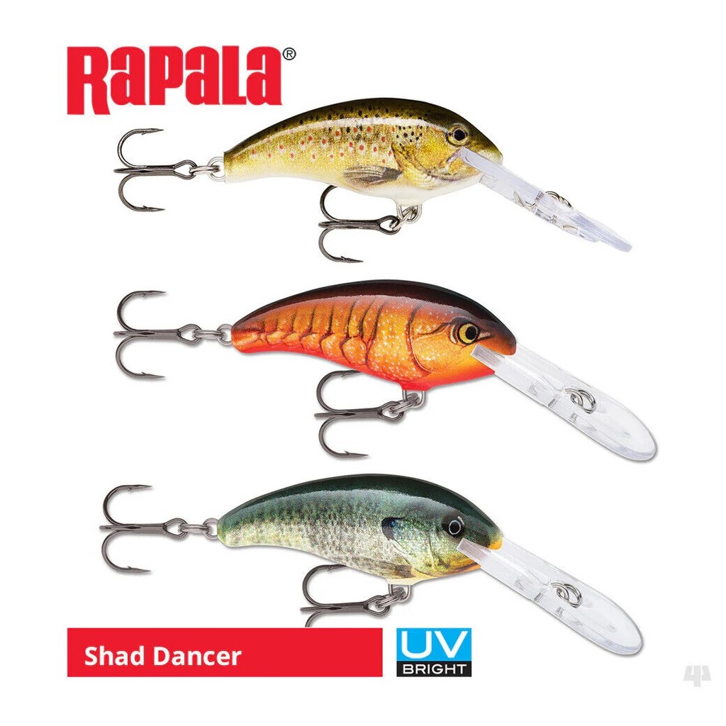 Lure Rapala Shad Dancer - Umpan Casting Trolling Minnow SDD04 4cm 5gr , SDD07 7cm 15gr