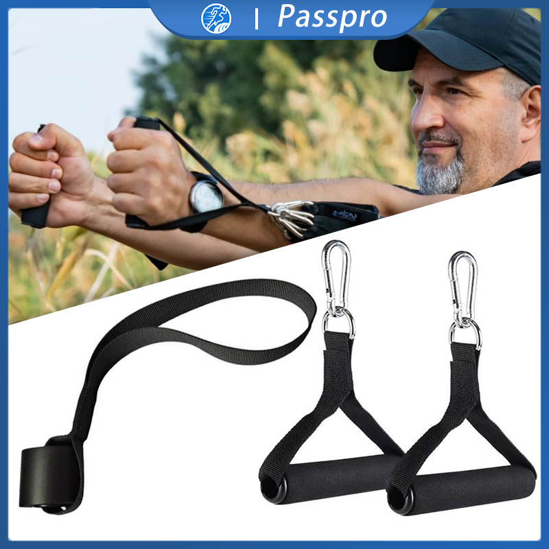 3pcs/Set Tali Tricep Gym Handle Tarik Door Anchor Grip Fitness Gym Resistance Band Pegangan Gym Tali