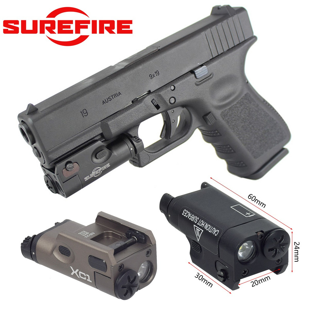 SureFire XC1 Metal Tactical Flashlight LED Light For Glock 17 18 19 Hanging Hunting Weapons Scout Li