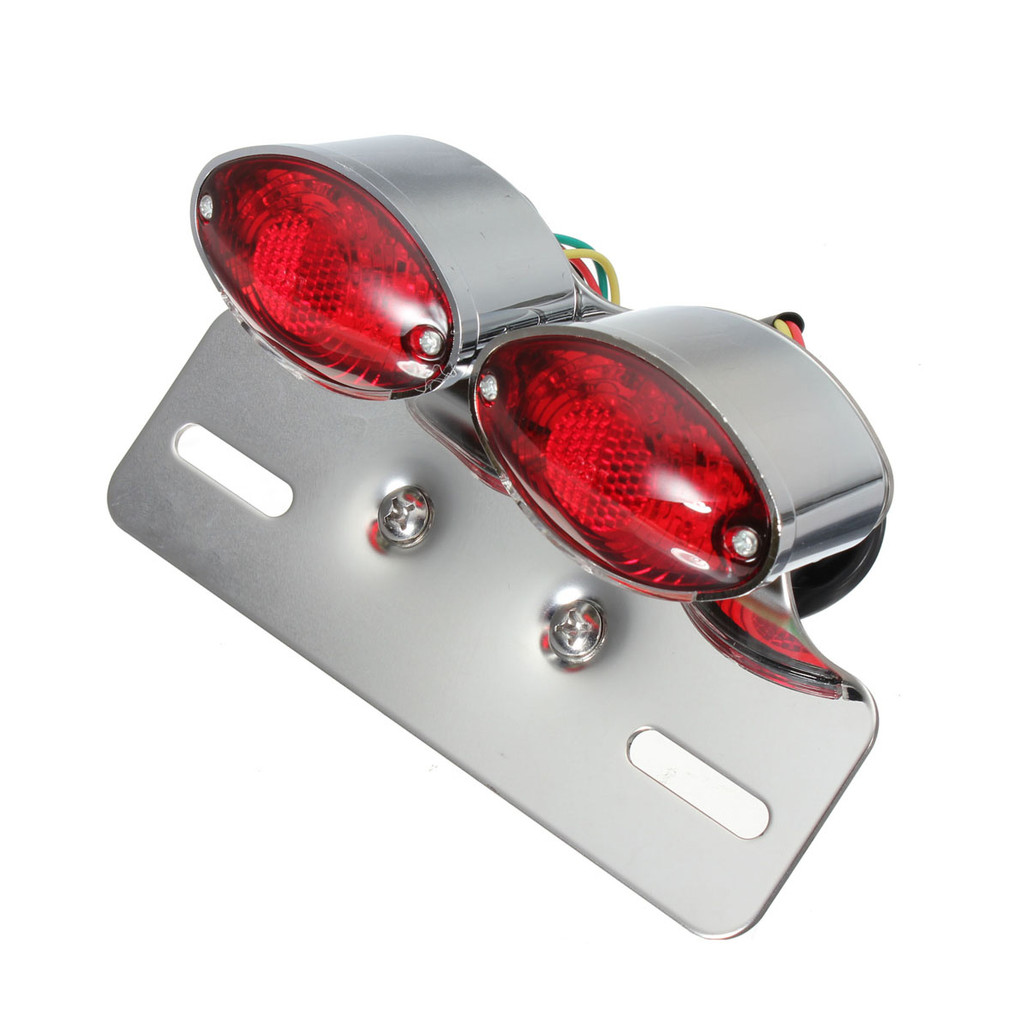 Lampu Belakang Motor LED, Lampu Rem, Lampu Sein, Aksesoris Cafe Racer, Part Modifikasi, Custom Motor
