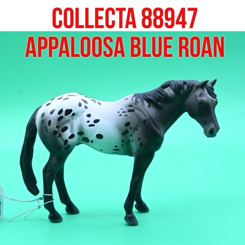CollectA 88947 Appaloosa Blue Roan Horse Kuda Jantan Equus Caballus | Mainan Binatang Miniature Hewa