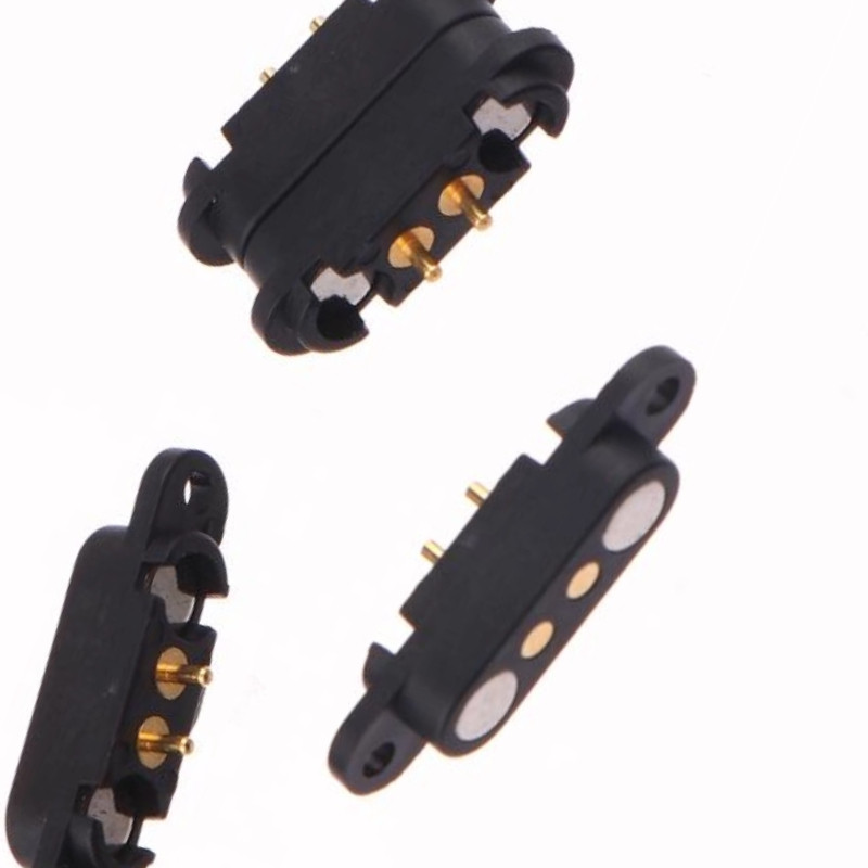 Konektor Pin Pogo Magnetik 2.54mm Pengisian Cepat, Tahan Air, Male-Female, Soket DC 2Pin