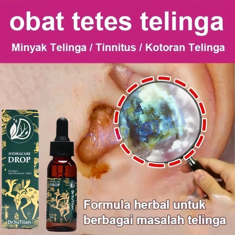 Hydrating Care Obat tetes telinga cairan obat telinga berdengung obat telinga tuli 30ml Cairan pembe