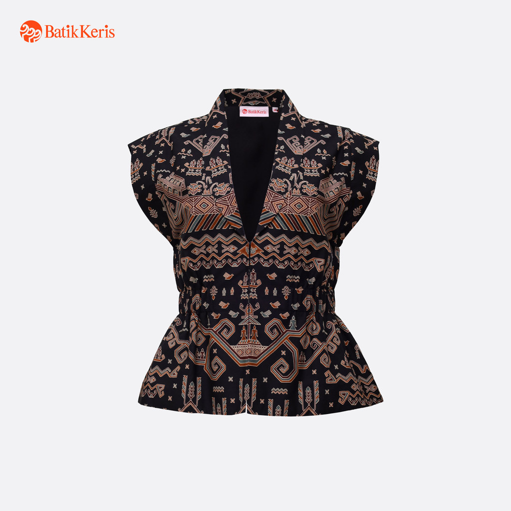 Batik Keris Outer Batik Lengan Setali Motif Kapal Berlayar