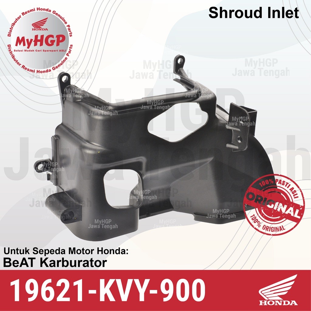 Shroud In KVY BeAT, Scoopy, Karbu Karburator 19621-KVY-900 19621KVY900 19621 KVY 900 Cover Blok Bloc