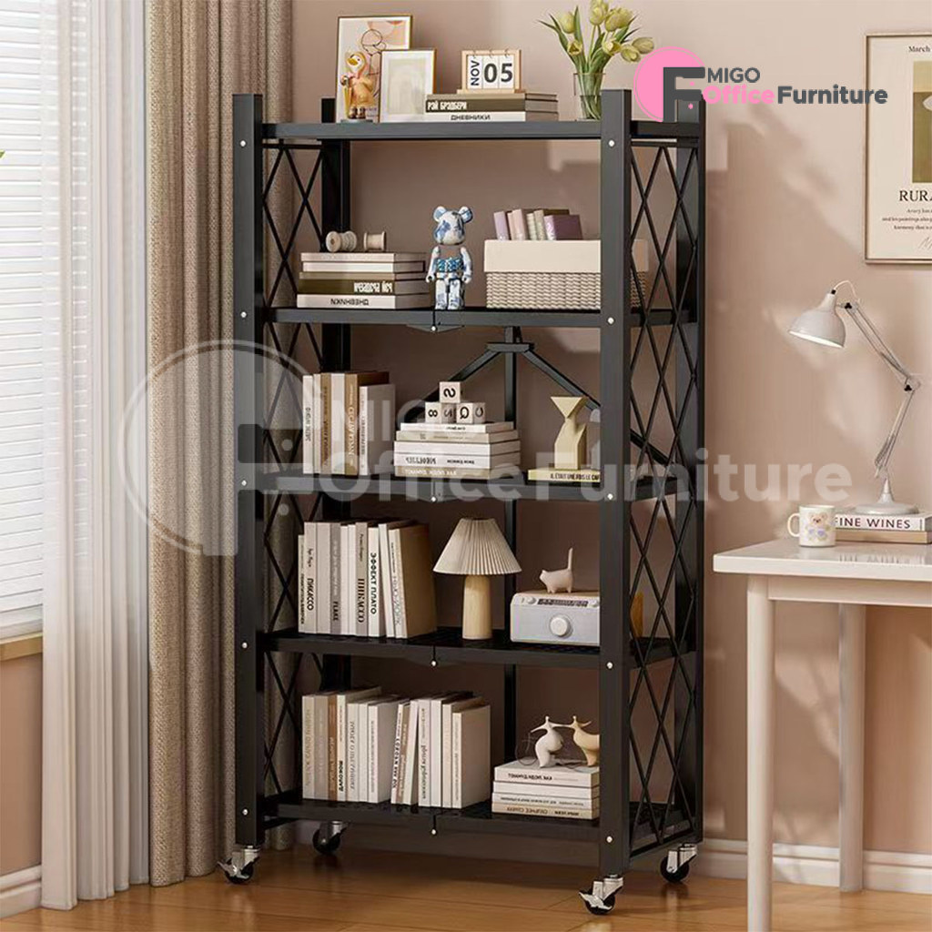 Rak Besi Lipat/Rak Sunsun Besi/Rak Besi Siku 5 Susun/Rak Besi Susun 5 Tingkat