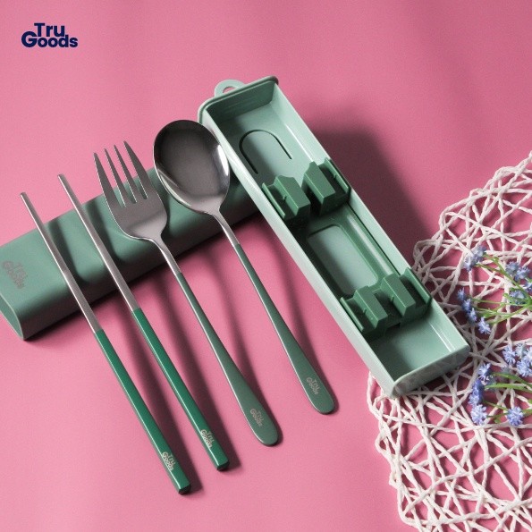 Cutlery Set Pocket / Alat Makan Set Tru Goods