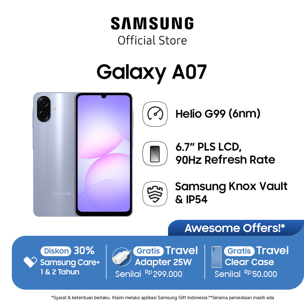Samsung Galaxy A07 4/64GB - Light Violet