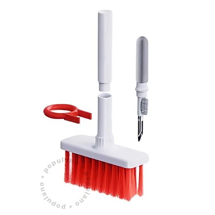Glorious I.T Brush Cleaner Keyboard 5 in 1 Komputer Laptop Alat Cleaning Earphone - RED WHITE