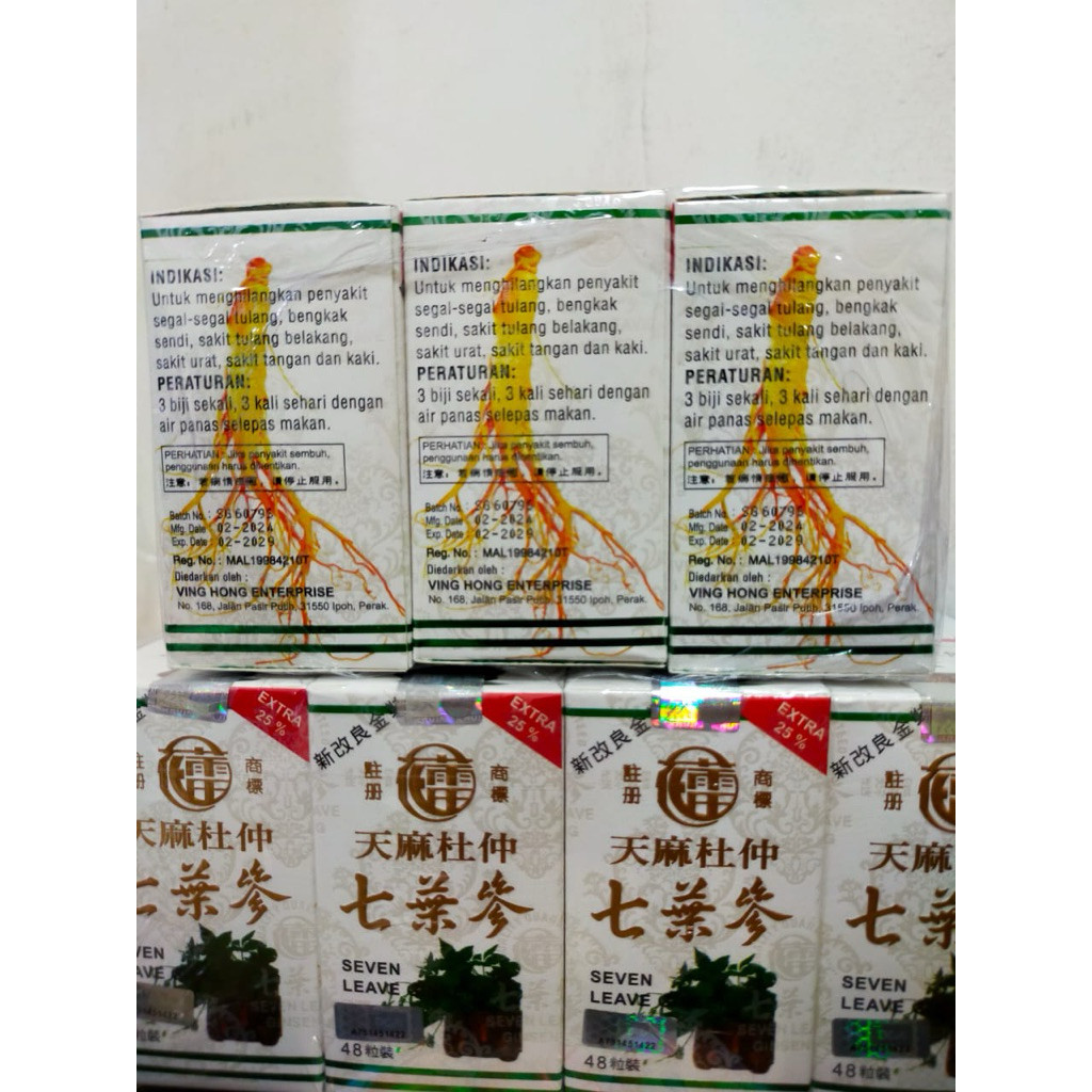 PROMO Toko Seven Leave Asli~ Asli leave seven Ginseng harga perlusin ( 12pcs ) AR ~_~