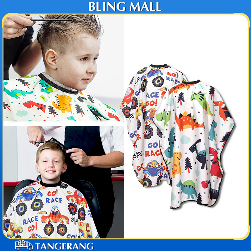 Kain Kip Anak Jubah Cukur Rambut Bahan Poliester Kain Kip Jubah Potong Rambut Anak Anti Air & Anti L