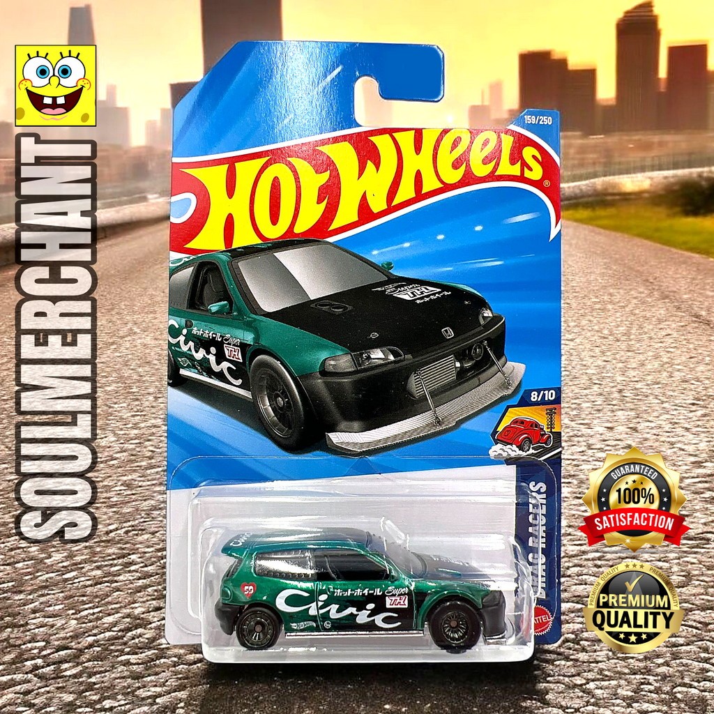 Hot Wheels Super Treasure Hunt Honda Civic Custom Diecast Mobil Hatchback JDM