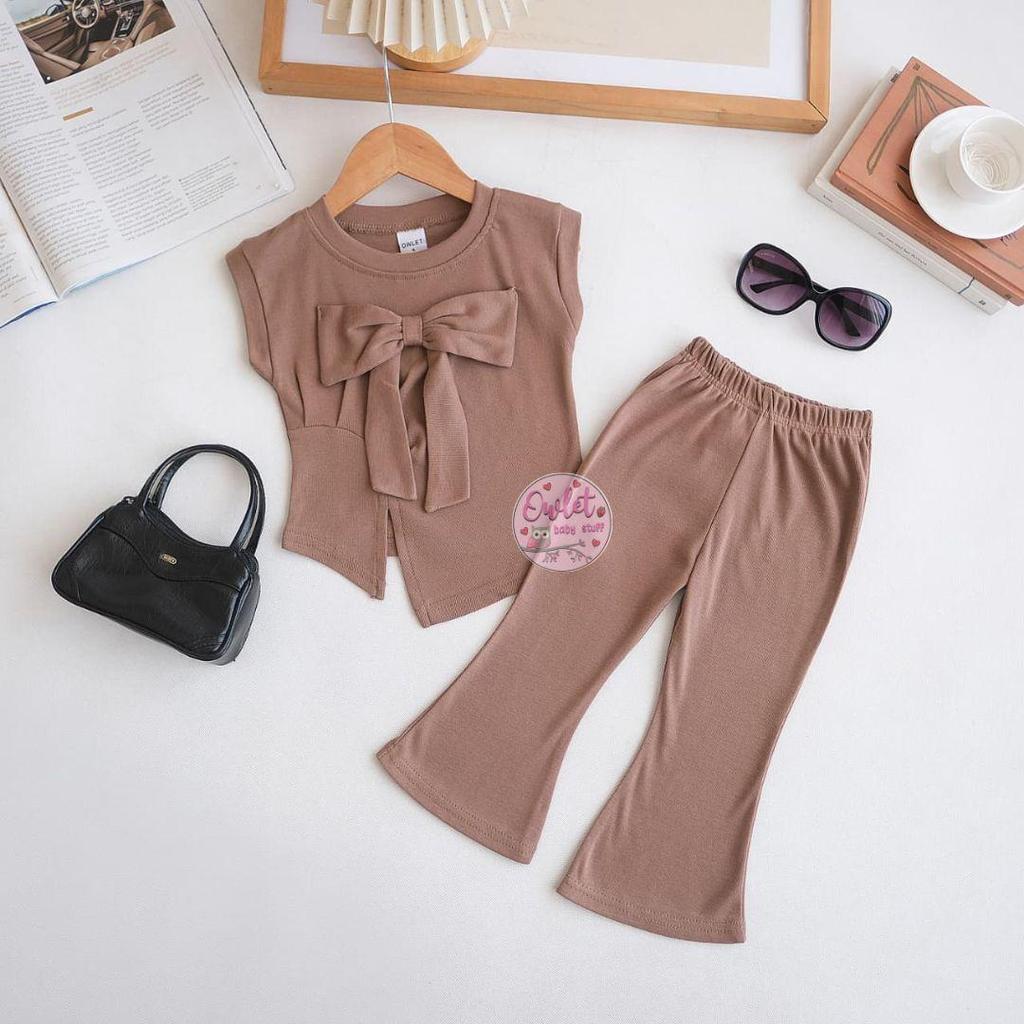 Owlet - setelan anak perempuan / one set anak perempuan / setelan cutbray / setelan 3D Fashion Baju