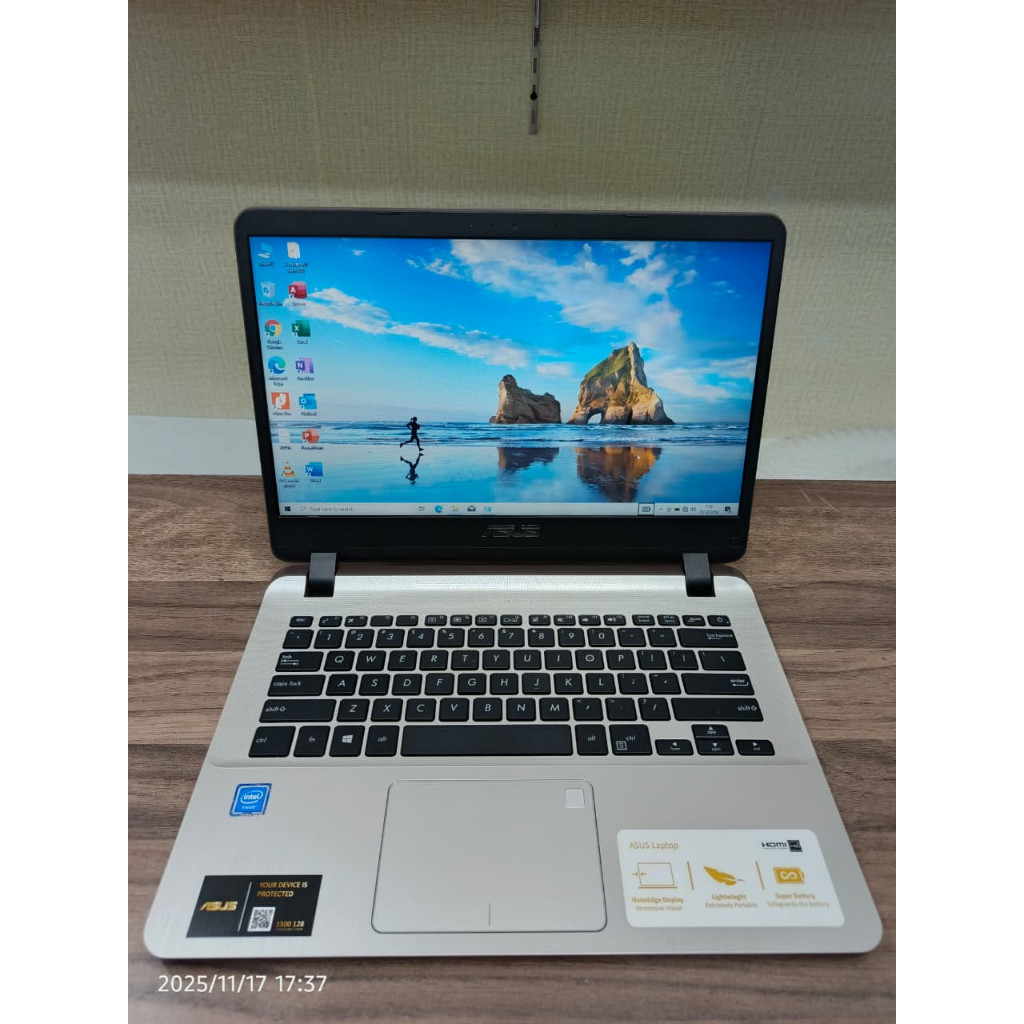 Laptop Asus Celeron RAM 8 GB SSD 128 SLIM WINDOWS 10 + OFFICE SIAP PAKAI