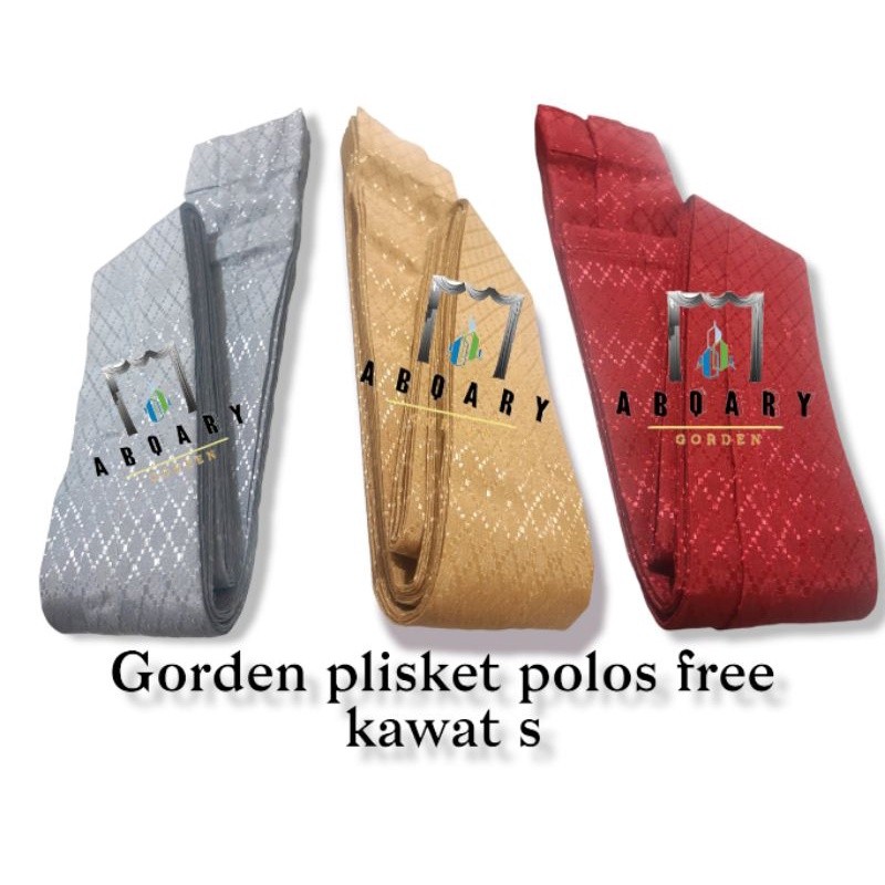 TERBARU Gorden plisket polos / gorden biasa jendela pintu rumah minimalis