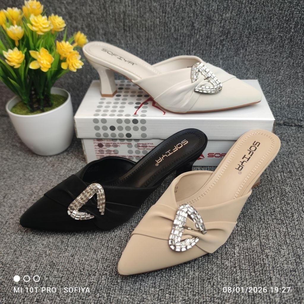 [BISA COD] SOFIYA ORI 8356 3 SEPATU BUSTONG HILLS / SEPATU HEELS WANITA IMPORT IMPOR  HAK HIL 7CM / 