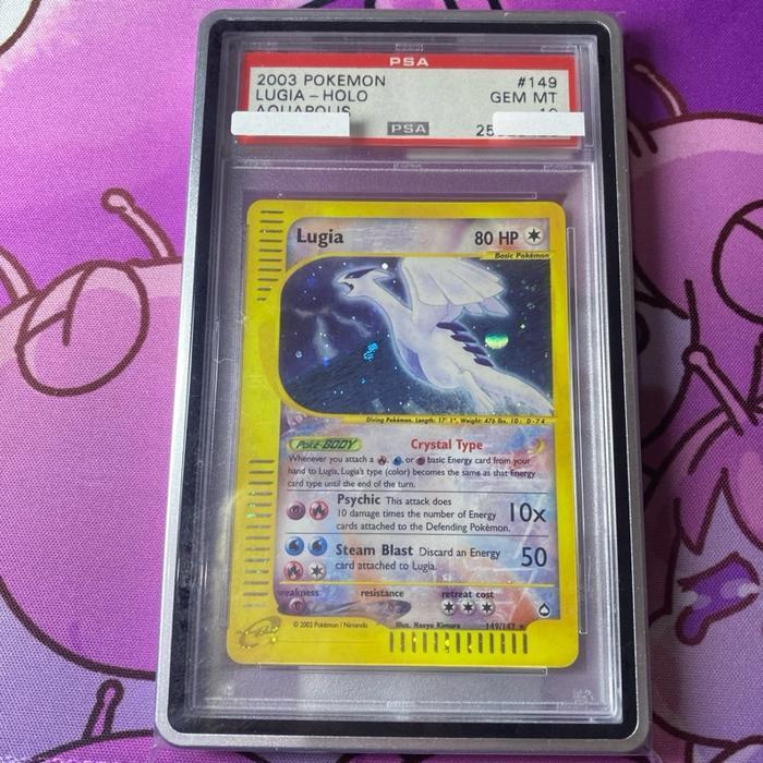 PSA 10 Crystal Lugia Holo EN WOTC Aquapolis - Kartu Pokemon TCG ENGLISH PSA