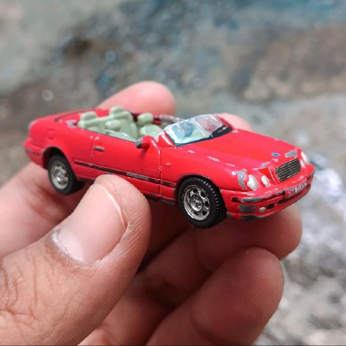 diecast mercy hongwell mercedes benz clk skala 1:72 bahan custom diecast loose