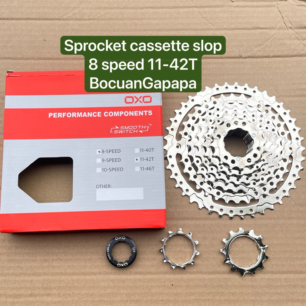 TANOZERO Sprocket slop cassette OXO 8 speed 11-42T