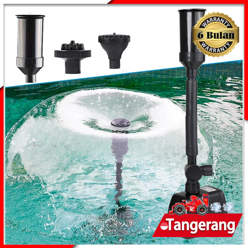 Pompa Air Mancur Kolam Koi Air Terjun Kolam Ikan Koi Mesin Pompa Air Mancur Kabel 7 Meter