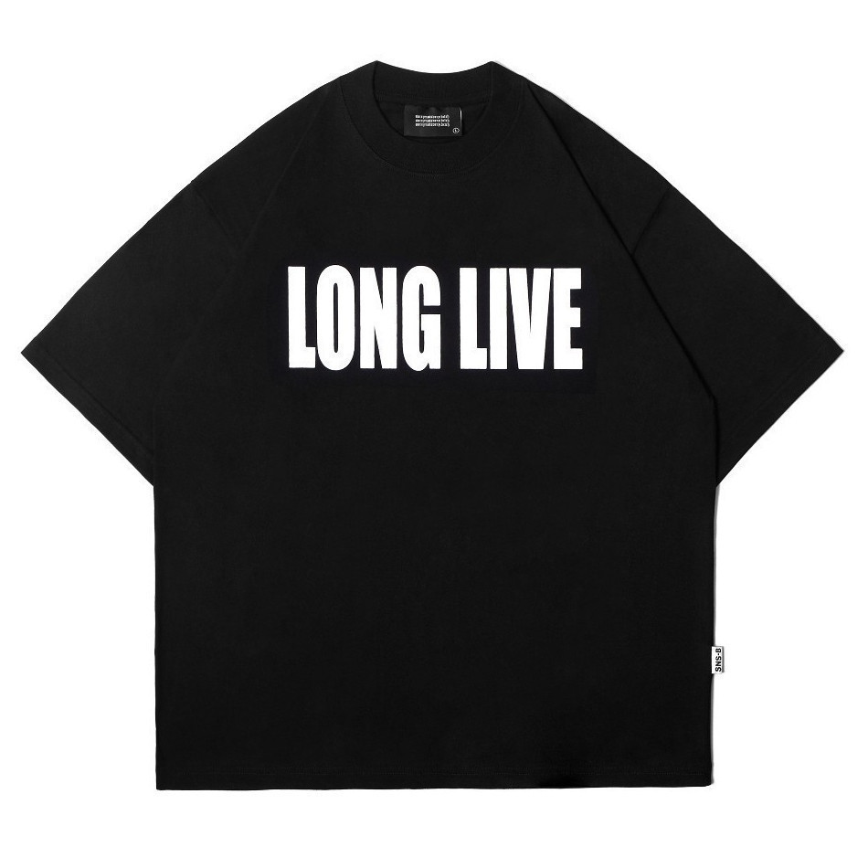 SNSB WORLD | LONG LIVE.BLACK | TSHIRT | SORRYNOTSORRY.BI+CH | SNSB