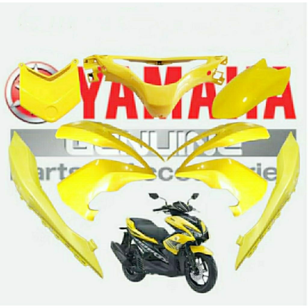 BODY BODI HALUS FULL SET AEROX 155 OLD KUNING ORIGINAL YGP GENUINE PARTS