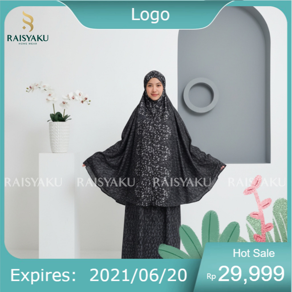 Prims Poise Mukena Dewasa TERATAI Motif || Mukena Bahan Katun Motif Premium Murah